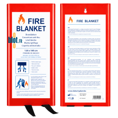 Boîtier rigide couverture anti-feu 120x180 vue avant et arrière