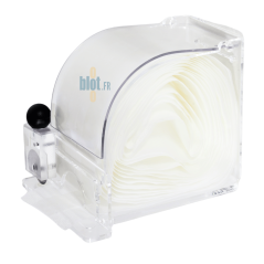 Distributeur transparent pour rouleau de pansement professionnel rechargeable