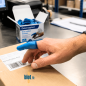 Doigtier caoutchouc bleu Detectaplast - (x25)