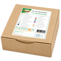 Kit réassort multirisques 1 à 5 personnes en emballage carton recyclable pour premiers secours