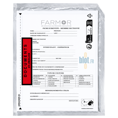 Pochette isotherme membre sectionné FARMOR - 3 compartiments