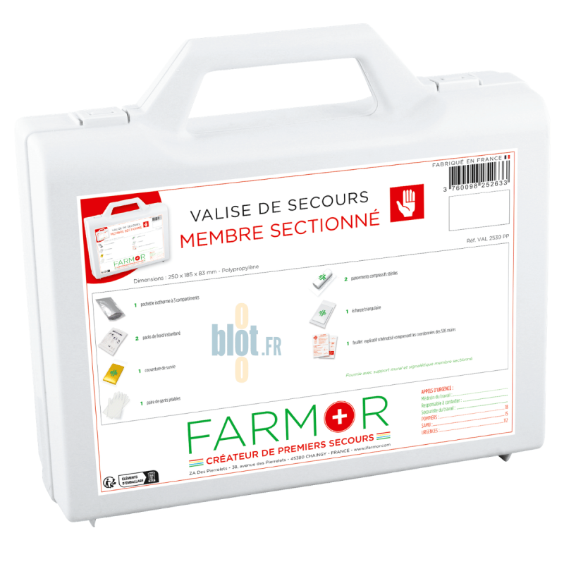Kit membre sectionné | Support mural inclus
