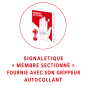Kit membre sectionné | Support mural inclus