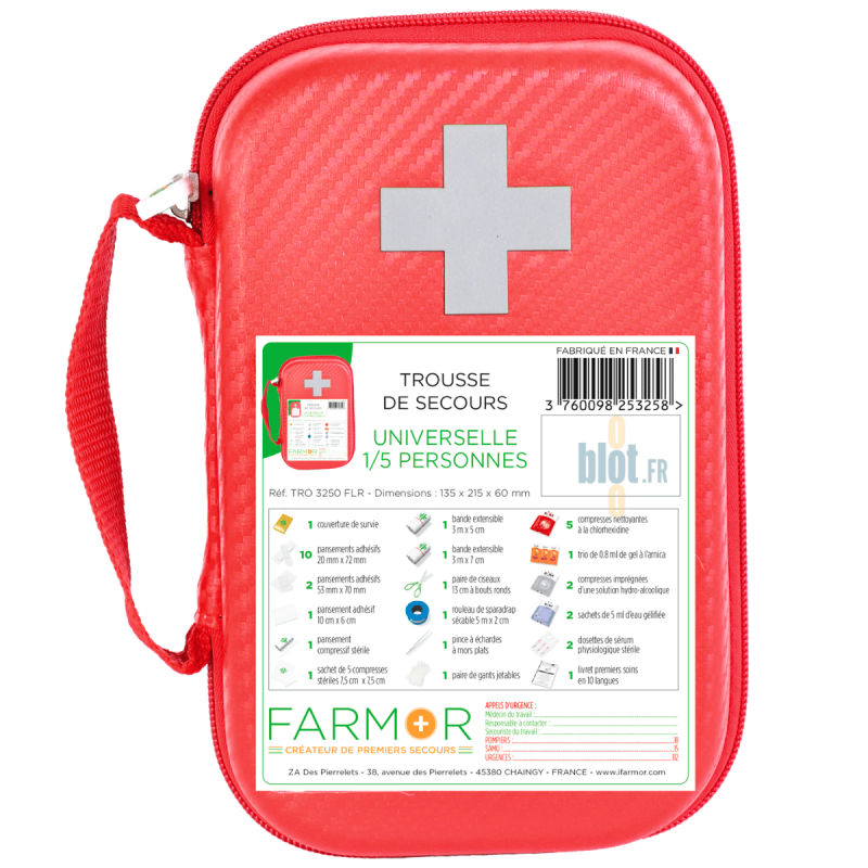Trousse de secours universelle 1/5 personnes
