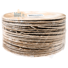 Lot de 25 assiettes en feuille de palmier naturelle diamètre 18 cm