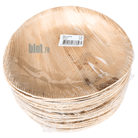 (X25) – Assiette en palmier - (Ø26 CM)