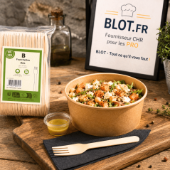 Fourchettes en Bois 16 cm | Lot de 100 | CHR en situation restaurant