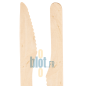 Couteaux en Bois 16,5 cm | Lot de 100 | Bois de Bouleau