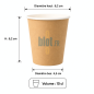 (X50) - Gobelets carton brun 10 CL - (Ø 62 MM) – Café & espresso