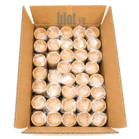 (X2000) - Pots à sauce kraft brun 30 ML - (Ø 43 MM)