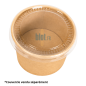 (X1000) - Pots à sauce kraft brun 60 ML - (Ø 62 MM)