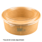 (X300) - Pots à salade kraft  500 ML - (Ø 14,8 CM | H 4,7 CM)