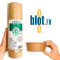 (X300) - Pots à salade kraft  500 ML - (Ø 14,8 CM | H 4,7 CM)