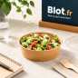(X50) - Pots à salade kraft 500 ML - (Ø 14,8 CM | H 4,7 CM) (X50) - Pots à salade kraft 500 ML - (Ø 14,8 CM | H 4,7 CM)