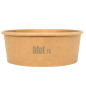 (X50) - Pots à salade kraft 500 ML - (Ø 14,8 CM | H 4,7 CM) (X50) - Pots à salade kraft 500 ML - (Ø 14,8 CM | H 4,7 CM)