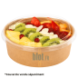 (X50) - Pots à salade kraft 500 ML - (Ø 14,8 CM | H 4,7 CM) (X50) - Pots à salade kraft 500 ML - (Ø 14,8 CM | H 4,7 CM)