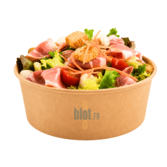 Exemples d'utilisations du pot à salade kraft 500 ml pour plats et salades