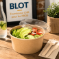 (X300) - Pots à salade kraft  750 ML - (Ø 14,8 CM | H 6,2 CM)