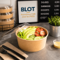 (X50) - Pots à salade kraft 750 ML - (Ø 14,8 CM | H 6,2 CM) (X50) - Pots à salade kraft 750 ML - (Ø 14,8 CM | H 6,2 CM)