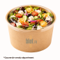 (X50) - Pots à salade kraft  1000 ML - (Ø 14,8 CM | H 7,6 CM)