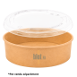 (X50) - Couvercle RPET transparent pour saladier 500/750/1000 ML - (Ø 15.5CM) (X50) - Couvercle RPET transparent pour saladier 500/750/1000 ML - (Ø 15.5CM)