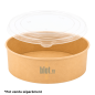 (X50) - Couvercle RPET transparent pour saladier 1300 ML  - (Ø 19CM)