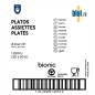 (X1000) – Assiette bagasse ronde - (Ø23 CM)