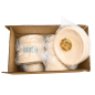 (X1000) – Assiette bagasse ronde naturelle - (Ø23 CM)