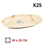(X25) – Assiette Ovale en palmier - (30 X 20 CM) (X25) – Assiette Ovale en palmier - (30 X 20 CM)