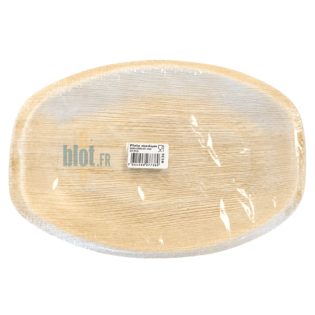 (X25) – Assiette Ovale en palmier - (36 X 25 CM)
