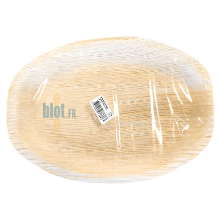 (X25) – Assiette Ovale en palmier - (41,5 X 27,5 CM)