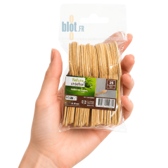 Mini Cuillères en Bambou 8 cm | Lot de 25