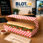 Boîte panini carton rouge - (26,5x12,2x7 CM) – (Lot 300)