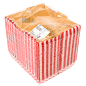 Boîte panini carton rouge - (26,5x12,2x7 CM) – (Lot 50)
