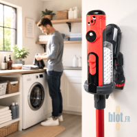 Aspirateur Henry Quick avec capsule filtrante intégrée sur station murale