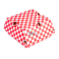 Boîte Hamburger Rouge - (14,7x14x7 CM) | Kraft - (Lot 500)