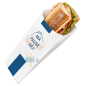 (X1000) - Sacs Sandwich "Ma Pause Dej" - Papier Kraft Blanc - (12 + 5 × 34 CM)