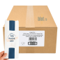(X1000) - Sacs Sandwich "Ma Pause Dej" - Papier Kraft Blanc - (12 + 5 × 34 CM)
