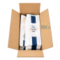 (X1000) - Sacs Sandwich "Ma Pause Dej" - Papier Kraft Blanc - (12 + 5 × 34 CM)