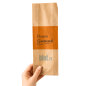 (X1000) - Sacs Sandwich "Ma Pause Gourmande" - Papier Kraft Brun - (10 + 6 × 34 CM)