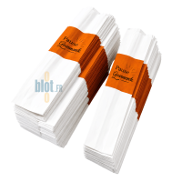 Lots de sacs sandwich papier blanc avec bandeau orange Ma Pause Gourmande