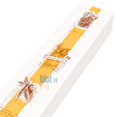 (X1000) – Sac Pain kraft blanc Tradition – (9 + 6,5 X 58 CM)
