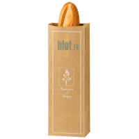 Demi-baguettes présentées dans un sac kraft brun Fraîcheur et Saveur