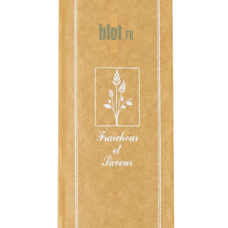 (X1000) – Sac Baguette kraft brun Tradition – (10 + 4 X 48 CM)