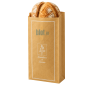 (X1000) – Sac Gros Pain kraft brun Tradition – (12 + 8 X 48 CM)