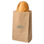 (X1000) – Sac Demi Baguette kraft brun Tradition – (9 + 6 X 30 CM) (X1000) – Sac Demi Baguette kraft brun Tradition – (9 + 6 X 30 CM)