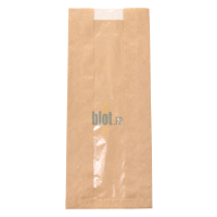(X1000) – Sac Gros Pain kraft brun - Fenêtre PP – (16 + 5 X 40 CM) - Sac vide sans pain