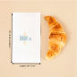(X1000) - Sacs croissants kraft blanchi - (12 + 5 x 21 CM)