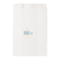 (X1000) - Sacs croissants kraft blanchi - (14 + 7 x 21 CM)