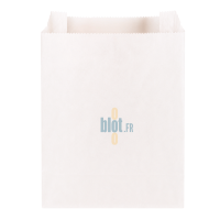 Sac papier kraft blanchi grand format pour croissants et viennoiseries